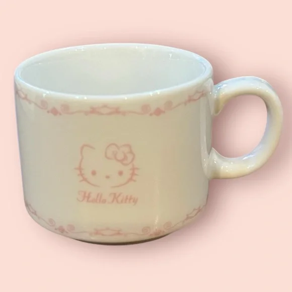 Japan Sanrio Hello Kitty Stackable Espresso Cups & Saucers Set Of 4 (2014)